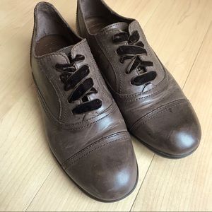 Born Brown Leather Oxford Shoes